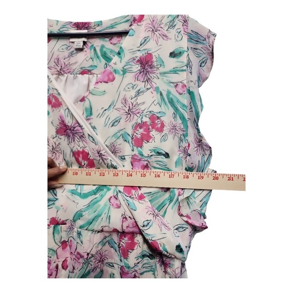 A New Day Floral Peach Print Dress 2X | Women’s Casual Plus Size Outfit - Picture 12 of 13